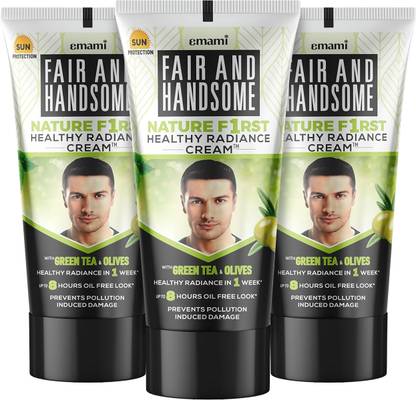 FAIR AND HANDSOME Nature First Radiance Combo For Men | Cream | 60GM | Pack of 3