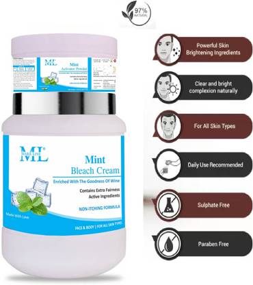 Make line Haldi & Chandan Bleach with Activator Powder