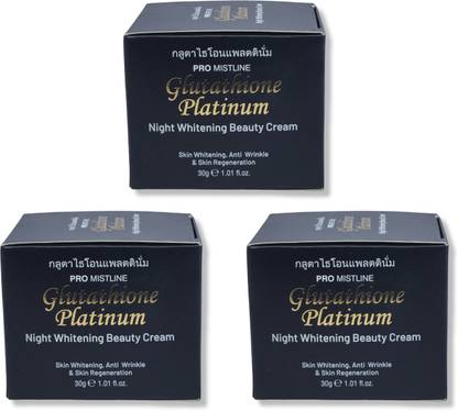 Mistline Glutathione Platinum night whitening beauty cream