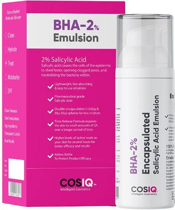 Cos-IQ BHA-2% Encapsulated Salicylic Acid Exfoliator for Blackheads, Acne & Open Pores