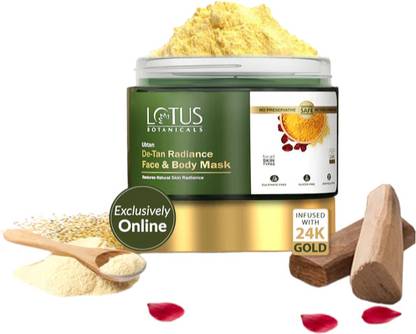 Lotus Botanicals Ubtan De-Tan Radiance Face & Body Mask