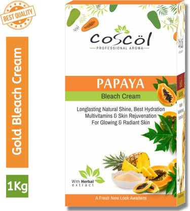 coscol Papaya Bleach Cream for Blemish & Pigmentation Removal Reduces dark Spots 1Kg