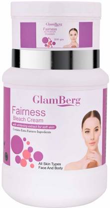 Glamberg Fairness Bleach Cream With Whitening Extract For Soft Skin For Face & Body