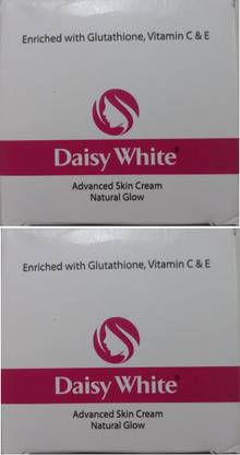 Daisy white Skin Cream Enriched with Glutathione, Vitamin C & E Pack of 50+50=100 gm