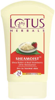 LOTUS HERBALS SHEAMOIST REAL STRAWBERRY MOISTURISER