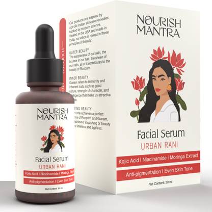 Nourish Mantra Urban Rani Facial Serum For Glowing Skin & Anti-Aging Issues With HyaluronicAcid