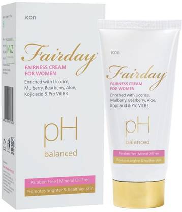 fairday Fairness Cream For Women 50 gm | With Mulberry | Reduces Tan