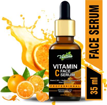 Ventina Organics Improved vitamin C Facial serum- For Anti Aging & Smoothening & Brightening Face
