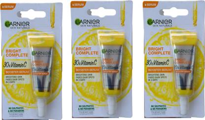 GARNIER Bright Complete Vitamin C Booster Serum 7ML3=21ml (PACK OF 3)