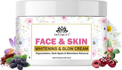 INTIMIFY Face & Skin Whitening & Brightening Cream For Glowing Skin, Dark Spot Removal