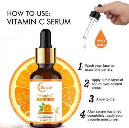 Aviate Light Complete Booster Whitening, Lightening & Brightening vitamin c face Serum