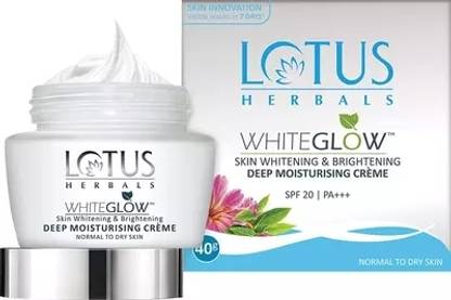 LOTUS HERBALS WhitGlow Skin Whitening & Brightening Deep Moistrising Creme