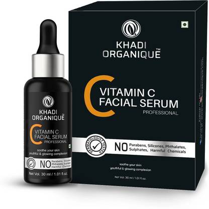 khadi ORGANIQUE Vitamin C Facial Serum for skin Lightening & whitening