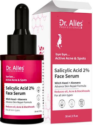 Dr. Alies Professional 2% Salicylic Acid Face Serum for Acne, Blackheads & Open Pores | For Oily Skin