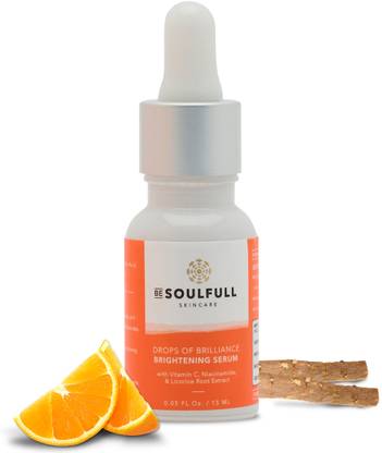be soulfull Vitamin C Brightening Serum For Natural Glow| Niacinamide, Licorice Root Extract