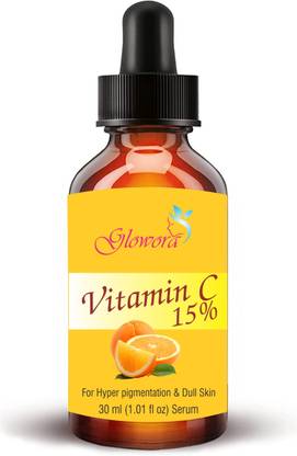 glowora Vitamin C 15% Face Serum for Women and Men Hyperpigmentation & Dull Skin.
