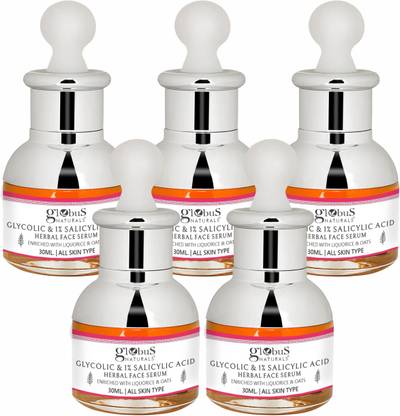 Globus Naturals Glycolic & 1% Salicylic Acid Anti Acne Face Serum