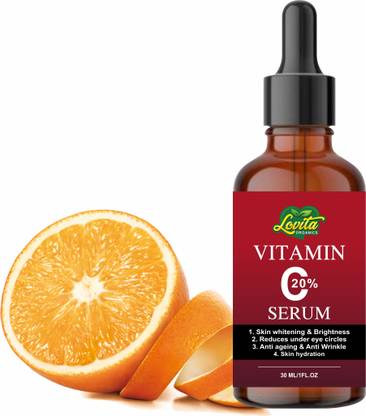 Lovita Organics Vitamin C Face Serum For Skin Brightening, Skin Toning and Anti Ageing