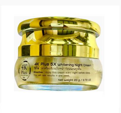 4K Plus Whitening Night Face Cream