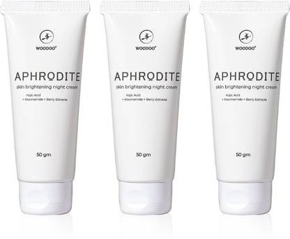woodoo Aphrodite Skin Brightening Night Cream For Men & Women Pack of 3