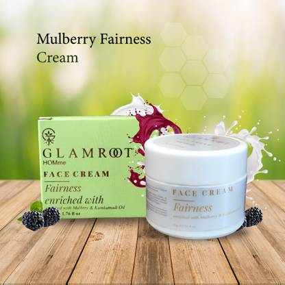 glamroot Fairness Face Cream with Mulberry Extract Improves Complexion and Skin Tone
