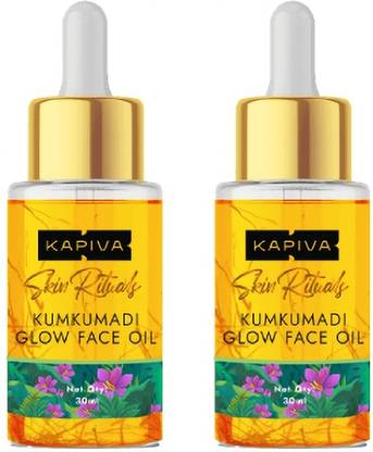 Kapiva Kumkumadi Glow Face Oil| For Dark Spots & Pigmentation (Pack of 2)