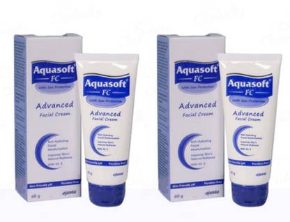 AQUASOFT FC Advanced Facial Cream - best face cream for extremely dry skin(pack of 2)100g