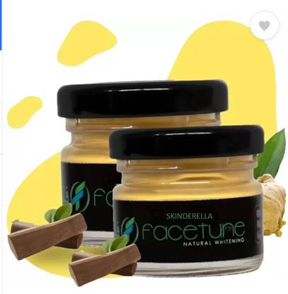 SKINDERELLA FACETUNE Whitening Cream, Remove Dark Spot, Remove Acne, 2 Pcs (100 g)