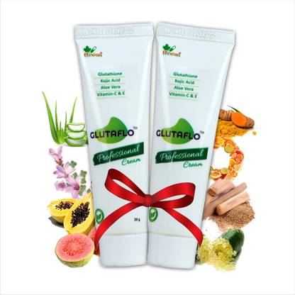GLUTAFLO Professional Face Cream For Melasma Dark Spots Pigmentation (20 gm Pack of 2)