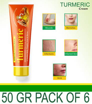 UNIQUE PROFESSIONAL FACE PACK HALDI CHANDAN CREAM 50 GR PACK OF 6