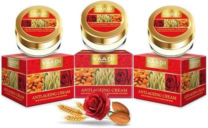 VAADI HERBALS Anti - Ageing Cream with extracts of wheatgerm and rose | 30 Grams Each