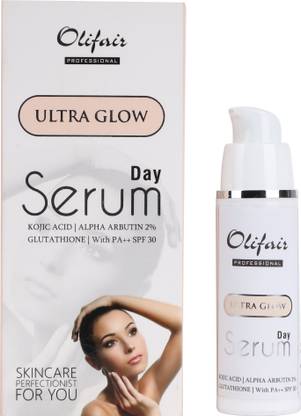 Olifair Ultra Glow Day Serum with Arbutin and Glutathione and UV Protection SPF30