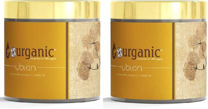 Aaryanveda Organic Ubtan with Turmeric and Besan Face Scrub 100 g (Pack of 2)
