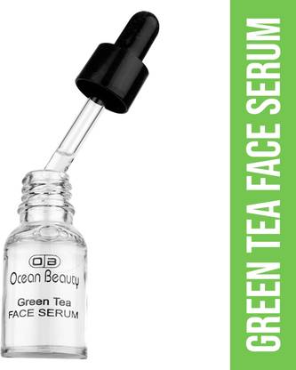 OCEAN BEAUTY Green Tea Skin Whitening & Anti Aging Freckle Removing Dark Spot Face Serum.