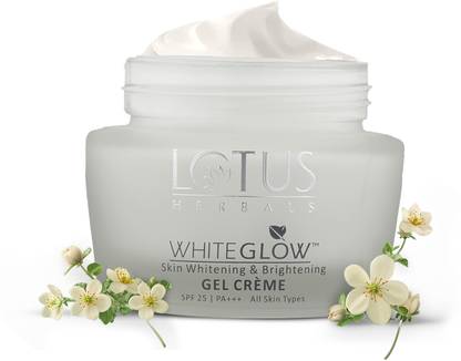 LOTUS HERBALS WhiteGlow Skin Whitening And Brightening Gel, Face Cream with SPF-25, for all skin types