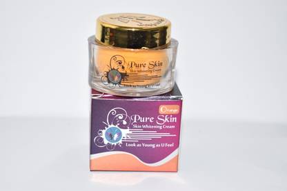 Pure Skin Skin Whitening Cream 30 Grams (Orange) Best Solution for all your Skin Problems..