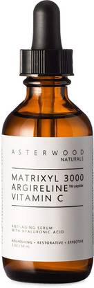 Asterwood Naturals Matrixyl 3000 30% , Argireline 30% , Vitamin C 20% Serum