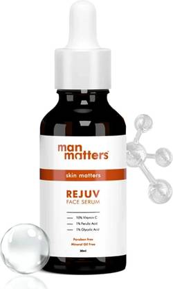 Man Matters 10% Vitamin C Face Serum for Men for Glowing Skin | Removes Dark spots, Wrinkles