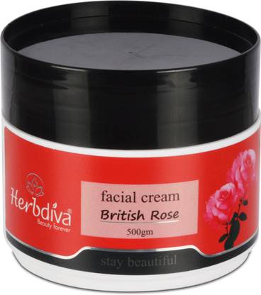 Herbdiva British Rose Face Cream For Flawless and Cleansed Skin,500G