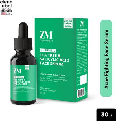 ZM Zayn & Myza Tea Tree & Salicylic Acid Face Serum, Reduces Acne Scars & Blemishes