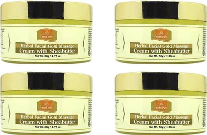 Khadi Pure Gramodyog Herbal Face Gold Massage Cream (Pack Of 4) (200G)