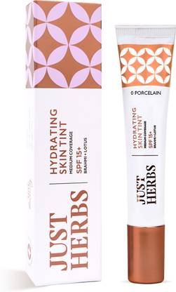 Just Herbs Skin Tint BB CC Cream With SPF 15+ Brahmi and Lotus Medium Coverage Tint