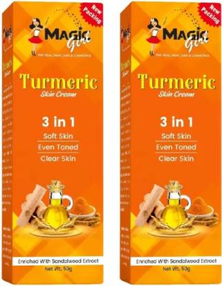 magic girl TURMERIC 3IN1 FACE CREAM 50GM2PCS