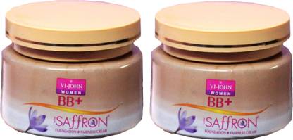 vi john BB+ Saffron Foundation + Fairness Cream 50 Gm Pack Of-2