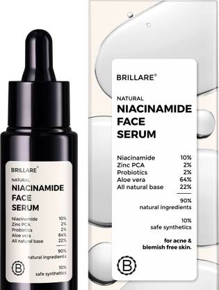 Buy Brillare 10% Niacinamide Serum For Smooth & Glowing Skin  (30 ml) at Rs. 249