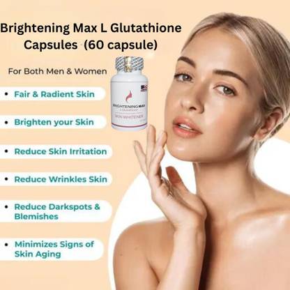 brightening max Best skin whitening glutathione capsule for men and women