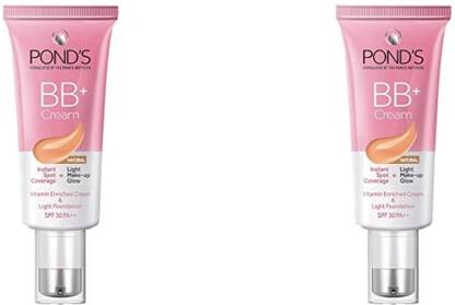 POND's POND'S BB+ Cream, Instant Spot Coverage + Light Make-up Glow 18g x 2 (36g)