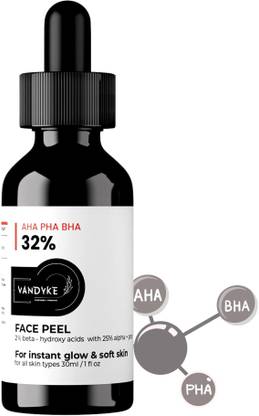Vandyke AHA 25% + BHA 2% + PHA 5% Peeling Solution | Exfoliant With