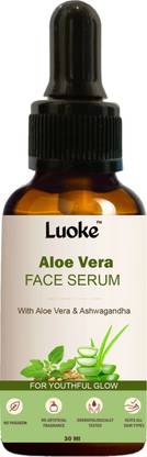 Luoke Aloe Vera Face Serum for glowing skin, with Aloe Vera & Ashwagandha