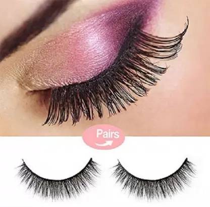 Amaryllis 1 Pairs Black Handmade Natural 3D Thick Long False Eyelashes